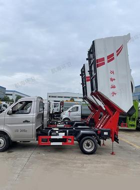 3-9立方滴水不漏垃圾车液体湿垃圾专用后挂桶无泄漏自装卸垃圾车