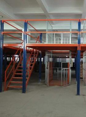 福州钢平台阁楼平台仓库隔二层钢结构平台可拆装阁楼货架
