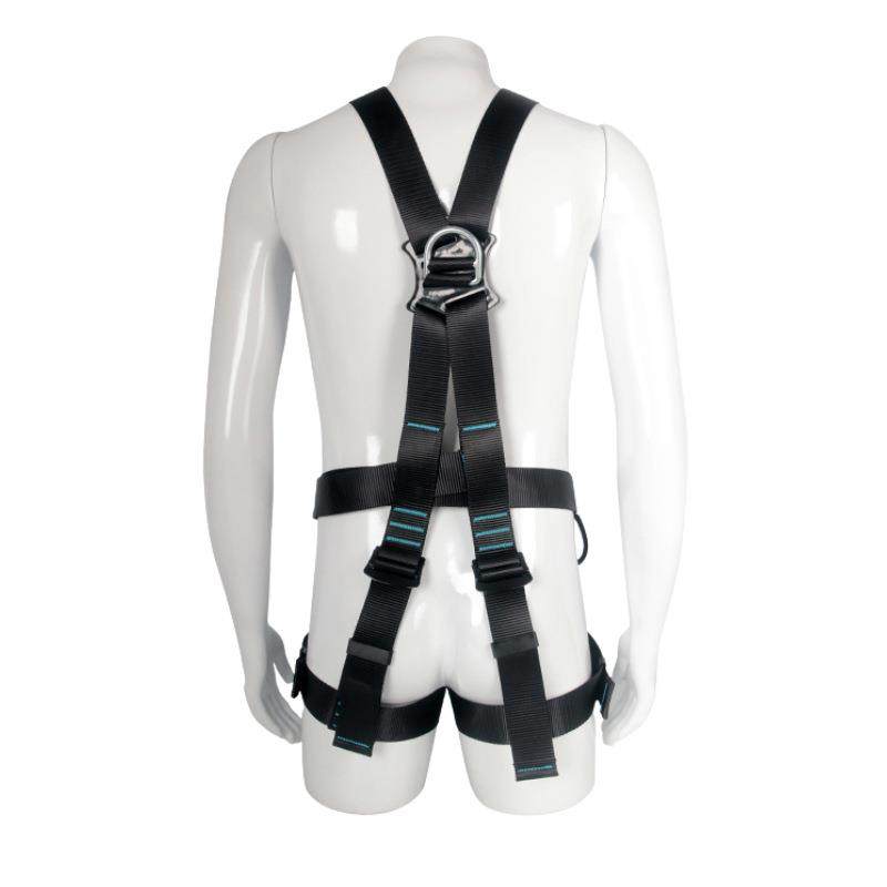 Full-body safety belt, outdoor downhill mountain climbing equipment safety sling, electrician double-back D-ring safety belt