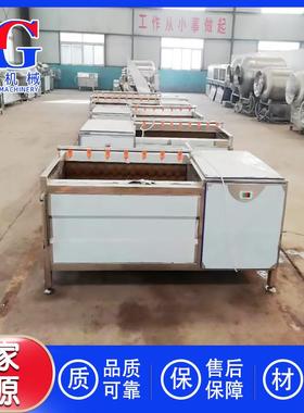 天花清洗去皮机何首乌清洗机毛辊土豆磨皮机桔梗滚刷去皮机