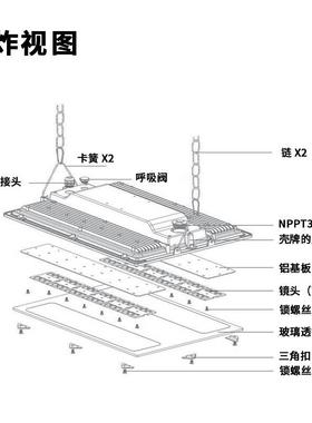 爆品led工矿灯厂房灯工厂照明灯LED线性灯室外灯罩车间天棚灯
