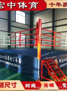 mma拳击擂台散打拳击台搏击比赛专用落地式拳台泰拳摔跤武术擂