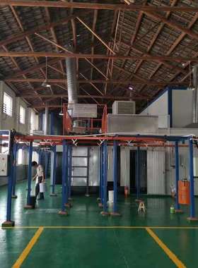 全自动铝型材喷涂流水线暖气片静电喷涂设备电泳涂装设备生产线