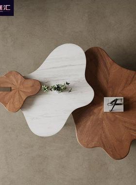 不规则云朵茶几家用小户型客厅现代奶油风网红创意简约异形茶几