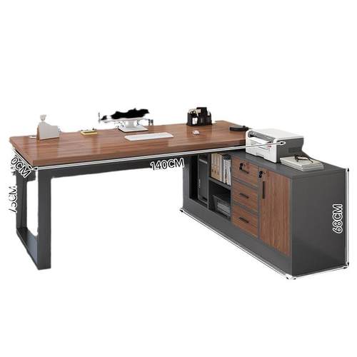 职员办公桌简约现代办公室桌子简易员工位桌椅组合书桌家用电脑桌 - 图3