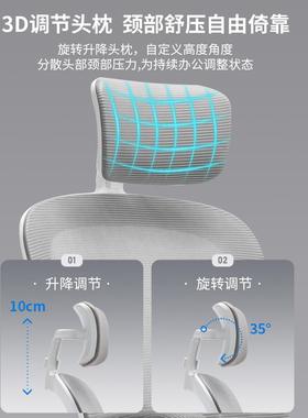 电脑椅子人体工学椅家用电脑椅舒适久坐椅宿舍电竞椅子办公椅靠背