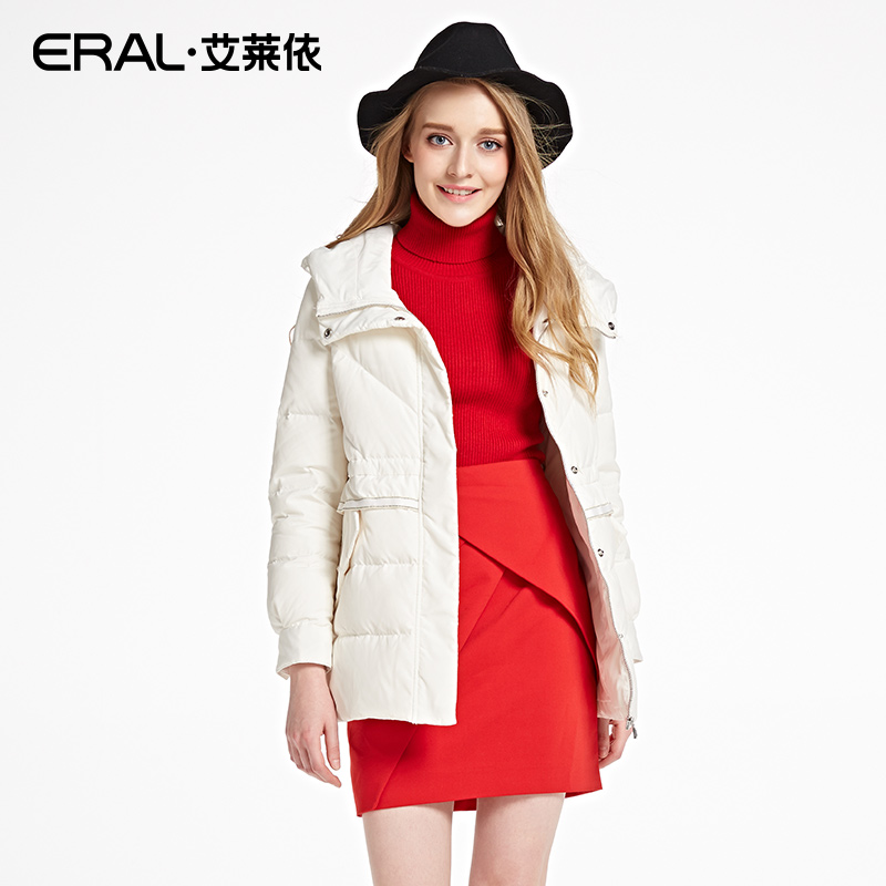 艾莱依冬长袖连帽直筒休闲羽绒服女外套 ERAL 折 5 件 4 艾莱依冬长袖连帽直筒休闲羽绒服女外套 ERAL 折 5 件 4