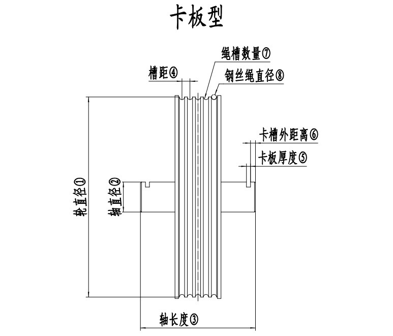 电梯铸铁轮导向轮轿顶轮对重轮反返绳轮320/400/450/520适用 - 图1