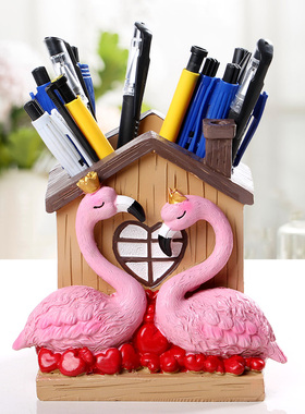 学生组合笔筒韩国可爱风桌面摆件