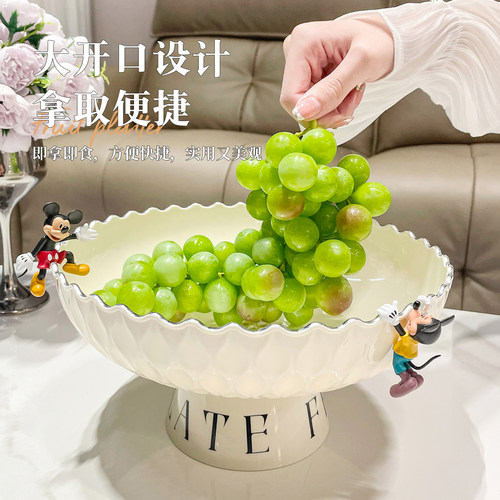 水果盘2026新款高颜值客厅家用茶几高端精致果盘零食摆放轻奢高档 - 图2