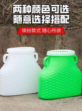 升级新型塑料鱼篓鱼护仿竹编装黄鳝甲活鲫鱼摸抓捕鱼海鲜网篓鱼桶