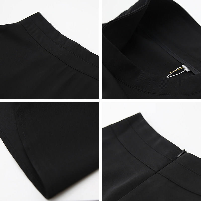 朵奈惠女设计感小众职业黑色半身裙 朵奈惠半身裙