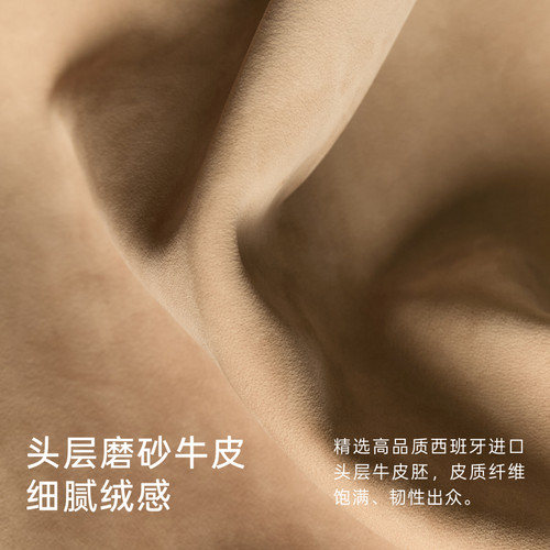 AMAZING SONG乙颂芝士卷公文包大号头层磨砂牛皮单肩斜挎包新款女 - 图3