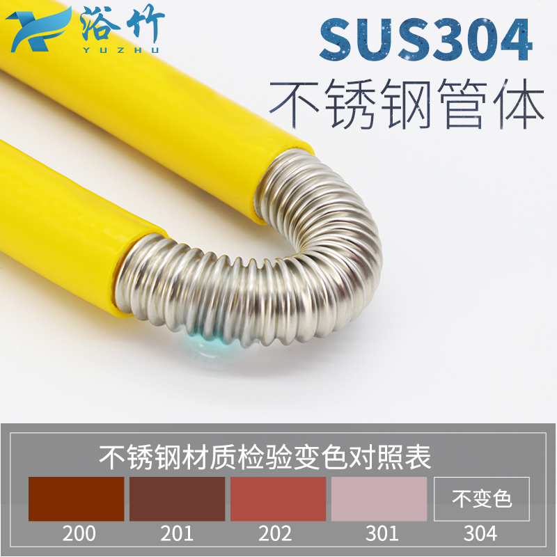 304不锈钢燃气波纹管天然气管连接管软管液化气煤气管专用金属管-图1