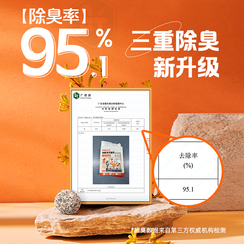 喵达白猫砂除臭99.9%近无尘喵哒钠基膨润土矿砂混合豆腐猫砂2.5kg-图0