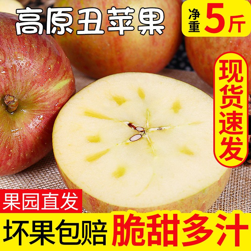 四川大凉山盐源丑苹果冰糖心水果新鲜当季整箱5斤装脆甜一箱新鲜