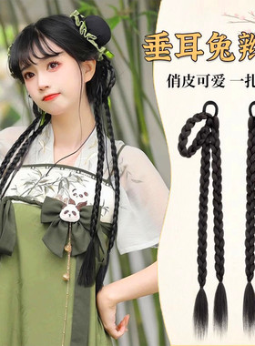 汉服抓夹发包一体式初尘发簪头饰古风古装宫廷风自然仿真假发发包