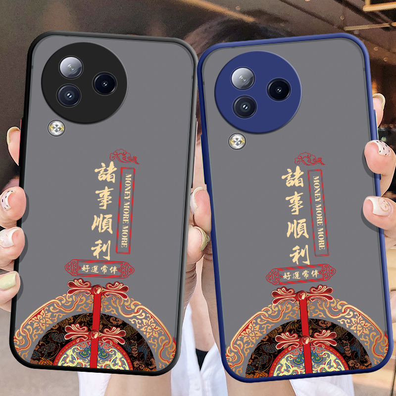 适用小米civi3手机壳xiaomicivi3保护5G硅胶套cici镜头全包vici防摔civ3诸事顺利clvl透明肤感软壳cv潮男女款-图1