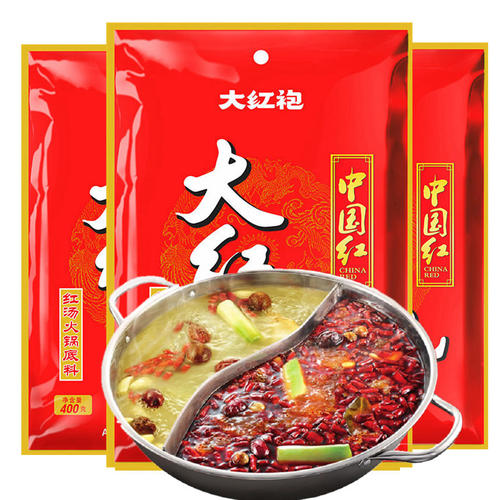 大红袍四川火锅底料  麻辣牛油火锅料 麻辣烫底料冒菜料 - 图3