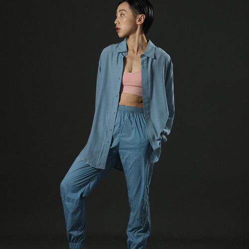 DANCE系列谢欣同款人棉现代舞时尚外穿垂坠修身透气衬衫男女款 - 图2