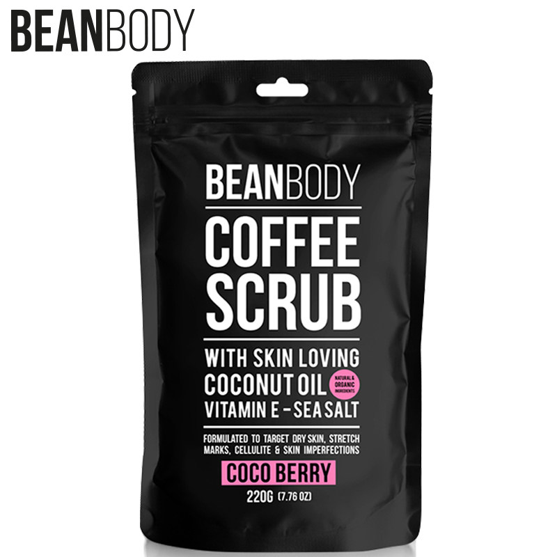 beanbody椰果莓咖啡豆温和磨砂膏 beanbody海外身体磨砂膏/去角质膏