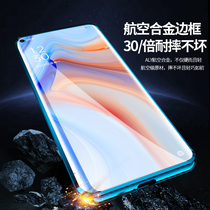 适用opporeno4pro手机壳reno4保护套镜头全包防摔5G限量版网红双 - 图3