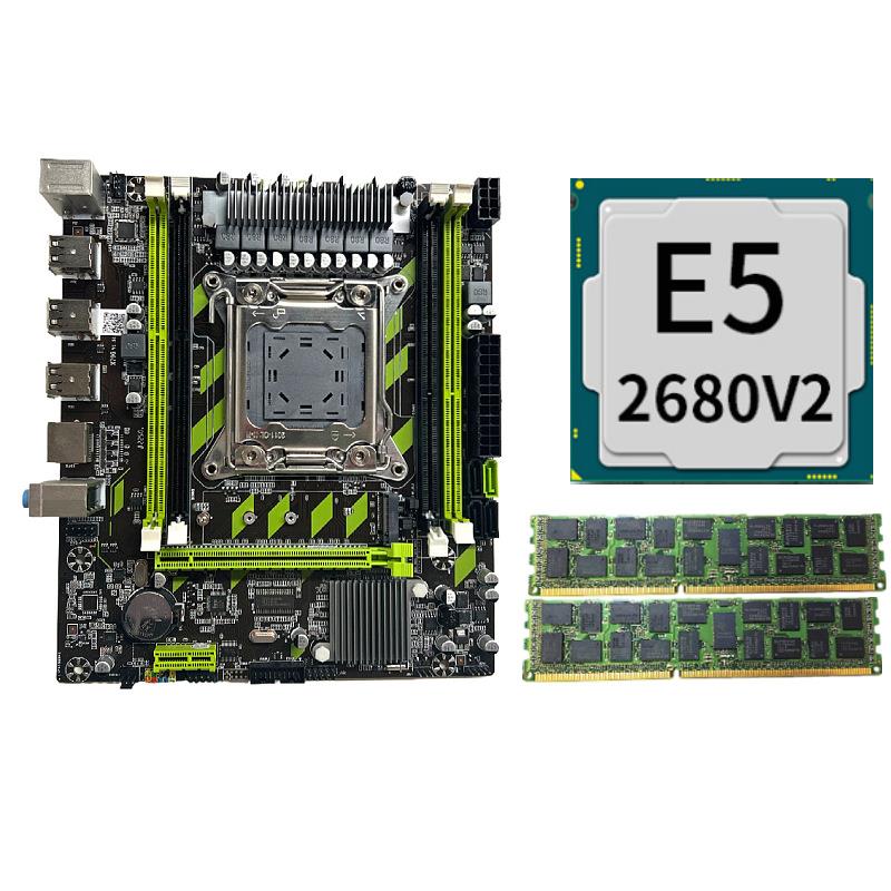 全新x79 M.2主板 十核主板套装E5 2680V2 2011针32G DDR3 RECC内 - 图0