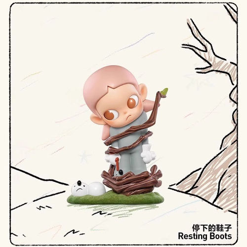 【Genuine】POPMART泡泡玛特zsiga6沿线走的人手办盲盒潮玩摆件 - 图1