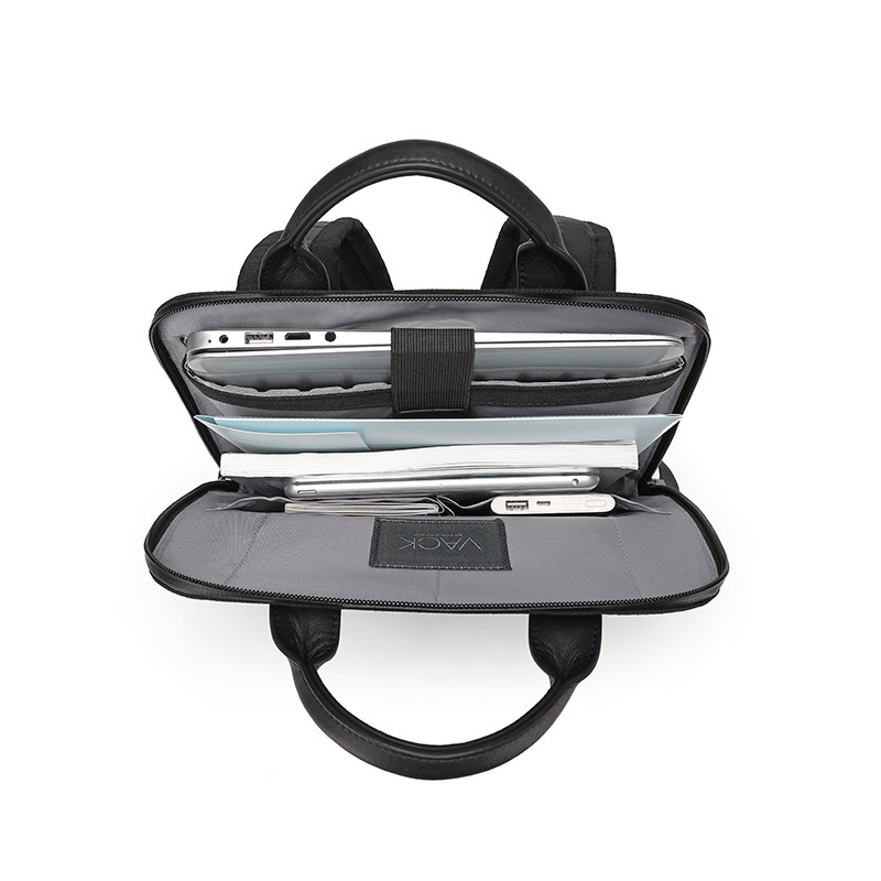 vack简约14寸时尚男女轻薄双肩背包 vack箱包双肩背包