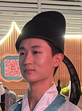 平价唐制国风汉服圆领袍帽子