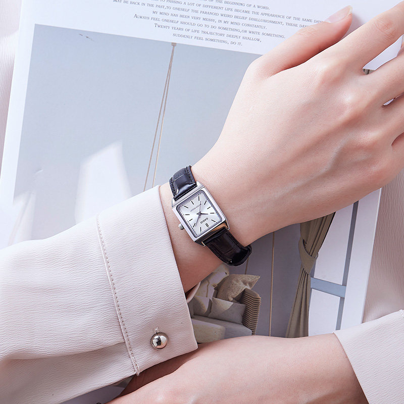 casio女小方表复古学生女方形手表 百川通成手表日韩腕表