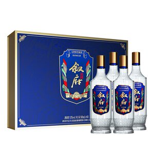 叙府老酒 52度浓香型白酒500ml*4瓶礼盒装