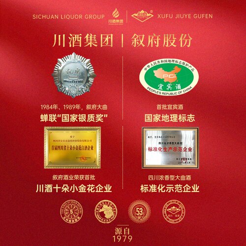 【酒厂直供】叙府大曲蓝标52度500ml*6瓶装浓香型 纯粮口粮白酒 - 图2