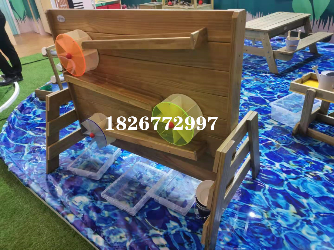 室内户外儿童沙池玩水玩具玩沙戏水设备可移动沙水桌天平戏水台 - 图2