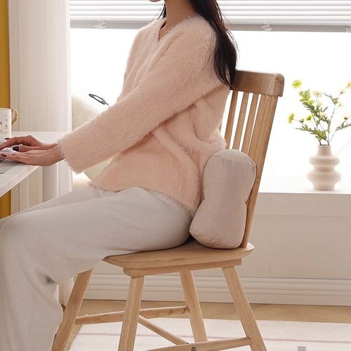 办公室加厚多功能靠垫久坐护腰神器孕妇亚麻座椅垫子午睡枕头新款 - 图2