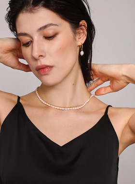 摩天轮新款优雅不掉色淡水珍珠双