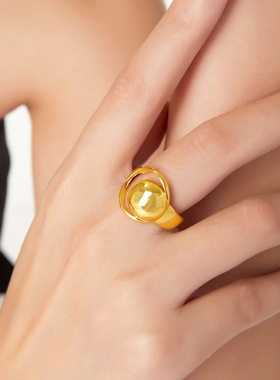 波普风ins潮流嘻哈个性铜材质指