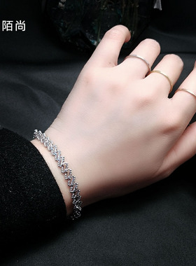 玫瑰金钛钢饰品不褪色手链