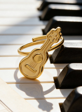 小众摇滚嘻哈吉他指环时尚复古不