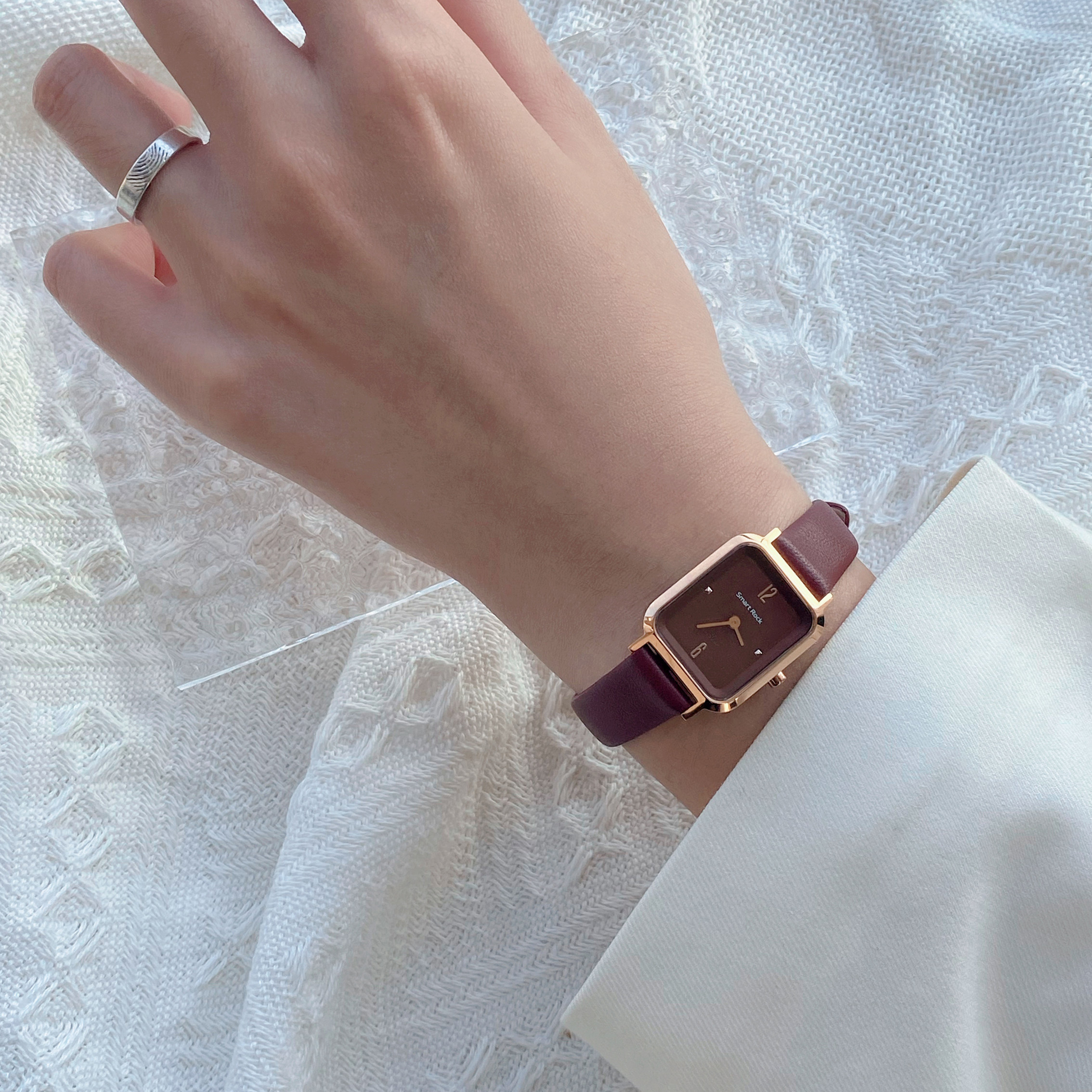 smart rock意大利sr小方糖女款手表 smartrock国产腕表