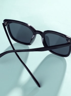 名创优品miniso简约系列质感方框偏光镜黑色时尚