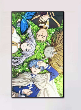 丙烯油彩画芙莉莲手工绘填充涂色
