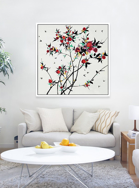 diy吴冠中数字手绘填充油彩画