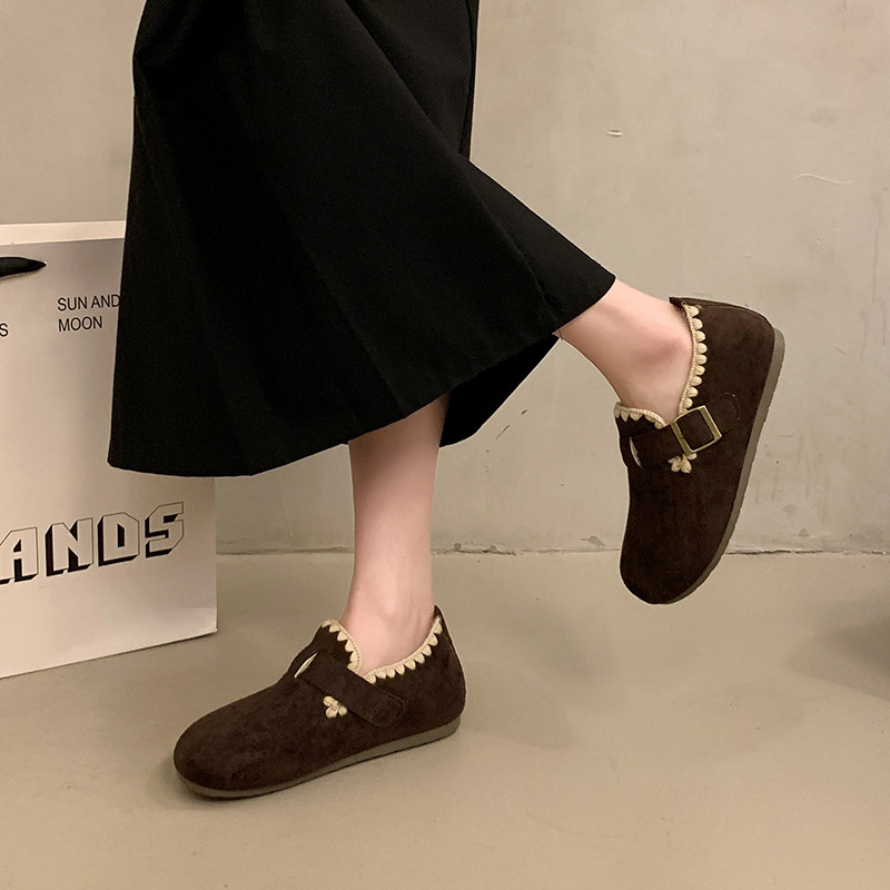 加绒勃肯鞋女2025新款冬季一脚蹬加厚保暖乐福棉鞋大码4142豆豆鞋,淘宝优惠券,粉丝福利购,淘宝优惠卷