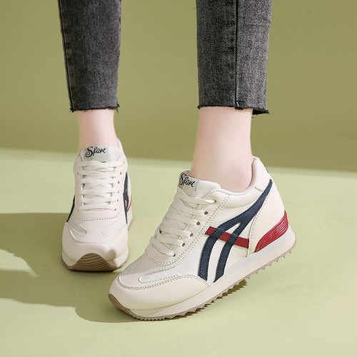 小个子内增高8CM女鞋爆款小白鞋2025年新款运动鞋春季34码休闲鞋 - 图0