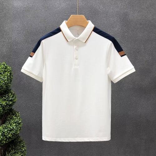 夏季男士有领短袖T恤衫衬衫带领子tx休闲衣服男装宽松翻领polo衫 - 图2