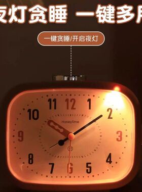 2025新款音乐闹钟儿童小学生初中生桌面学习专用静音闹铃起床神器