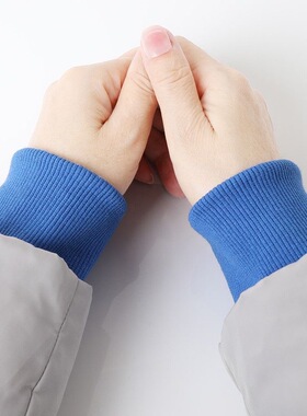 加厚细纹羽绒服螺纹袖口棉服松紧接边弹力辅料保暖防脏袖套加长