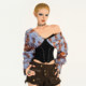 Cool Molly American Retro Hot Girl Striped Shirt