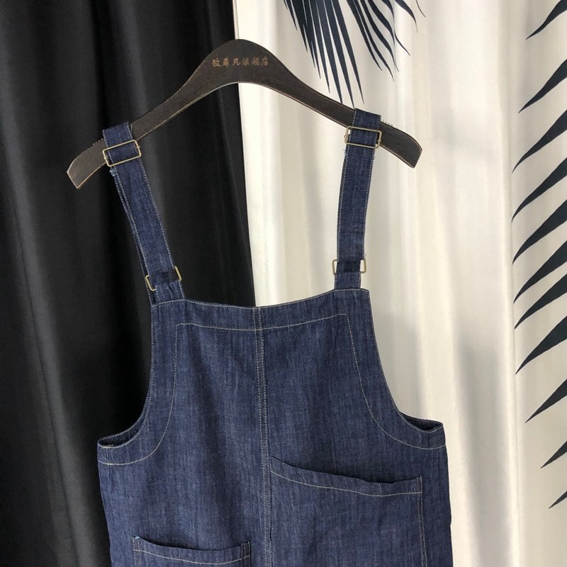 深蓝牛仔夏季2022新款韩版连体裤 玫希凡牛仔裤